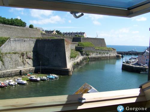 La vue du salon en duplex